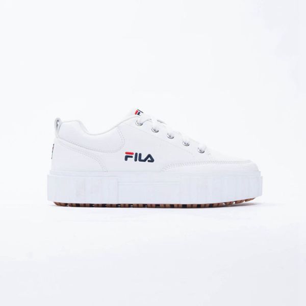 Zapatillas Fila Mujer Blancas - Sandblast Low Pu - España 951367FPT